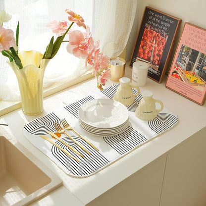 Boho Mid Century Dish Drying Mat - Image 5