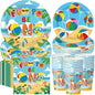Pickmesh 250 Pcs Beach Ball Party Supplies Summer Beach Ball 1st Birthday Paper by Pickmesh