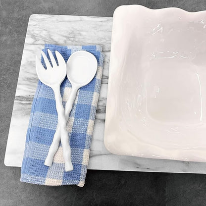 UP Wave Handle Melamine Salad Servers, Serving Utensil Set, Includes Serving - Image 9