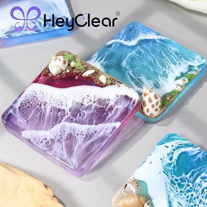 HeyClear Coaster Resin Molds Silicone, 6-Cavity Square Epoxy Resin Mold | - Image 6