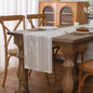 Gernaice Boho Table Runner, Embroidered Cotton Linen Farmhouse Table Runners by Gernaice
