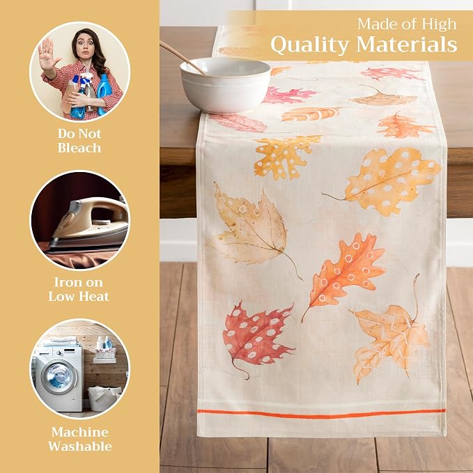 Maison d' Hermine Table Runner 100% Cotton 14.50" x 108" | Table Runners 108 - Image 3