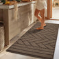 Kitchen Rugs,20" x 48" Non Slip Kitchen Mats for Floor-Thick Stain Resistant Kitchen Floor Mat Runner Carpet for Hallways Entryway Laundry Room Washable(Tan)