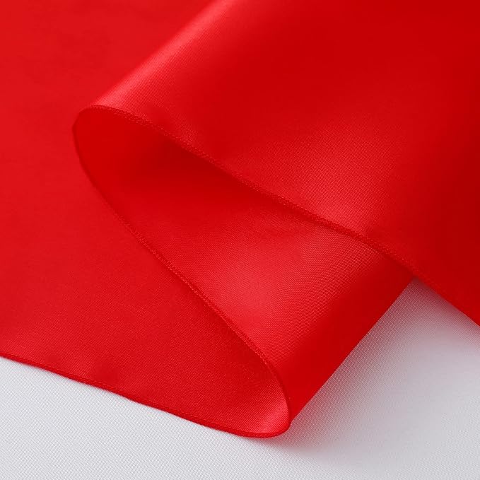 Horbaunal 12 Pack Red Satin Table Runner 12 x 108 Inch | Smooth Table Runners - Image 7
