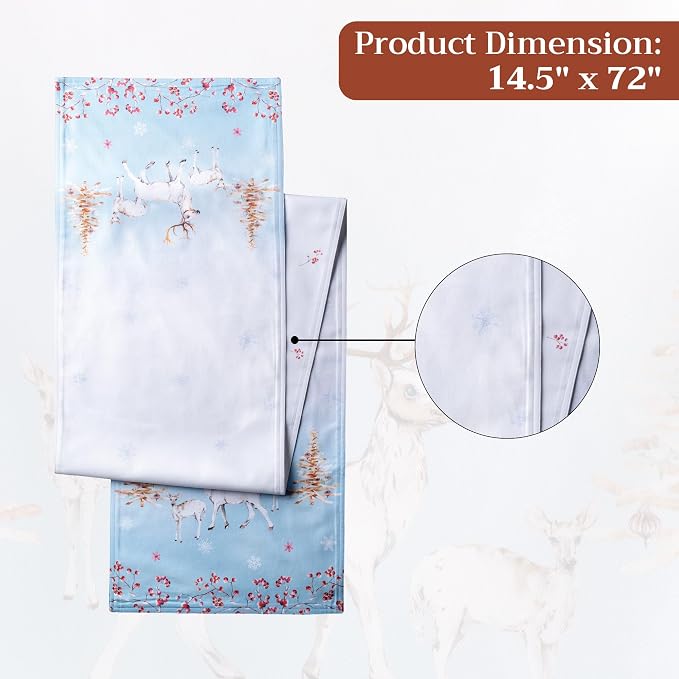 Maison d' Hermine Table Runner 100% Cotton 14.50" x 72" | Table Runners 72 - Image 7