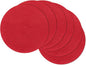 SHACOS 15 inch Round Placemats Set of 6 Braided Non Slip Washable Place Mats by SHACOS