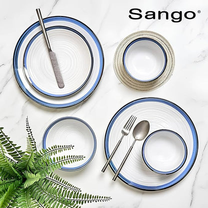 Sango Siterra Santorini 16-Piece Stoneware Dinnerware Set - Image 9