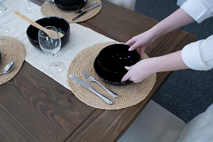 Elanze Designs Bistro Glossy Ceramic 6.5 inch Dinnerware Bowls Set of 4 - Image 6