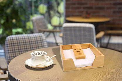 HTB Napkin Holder for Table, Napkin Organizer for Kitchen, Paper Napkin Holder Flat Napkin Basket