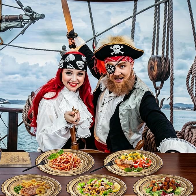 100 Pcs Disposable Pirate Tableware Set - Image 3