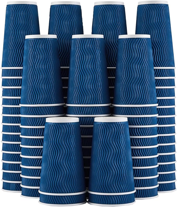 Lamosi 3 Pack 16oz Ripple Insulated Disposable Cups by BuyNow