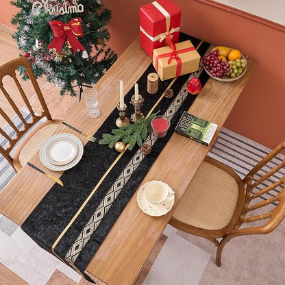 Table Runner, Velvet Sequin Luxury Runner - Image 5