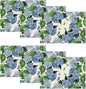Artoid Mode Watercolor Hydrangea Summer Placemats Set of 6, 12x18 Inch Seasonal by ArtoidMode
