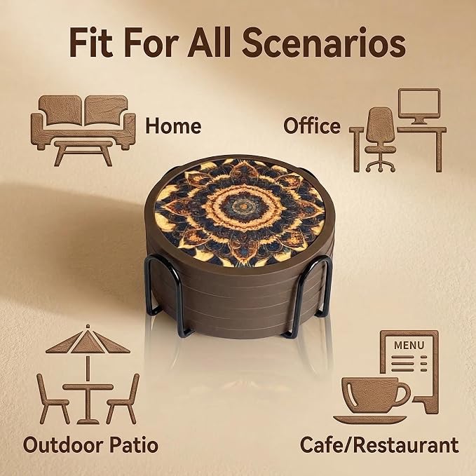 Absorbent Coasters for Drinks - Image 7