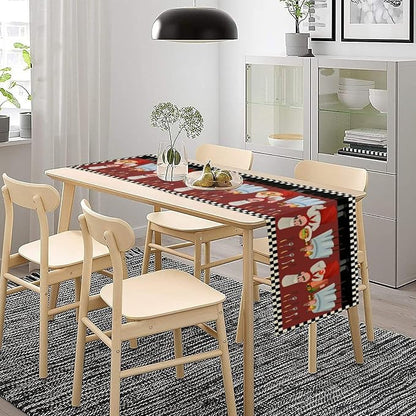 Chef Table Runner, Farmhouse Burlap Table Runners - Image 3