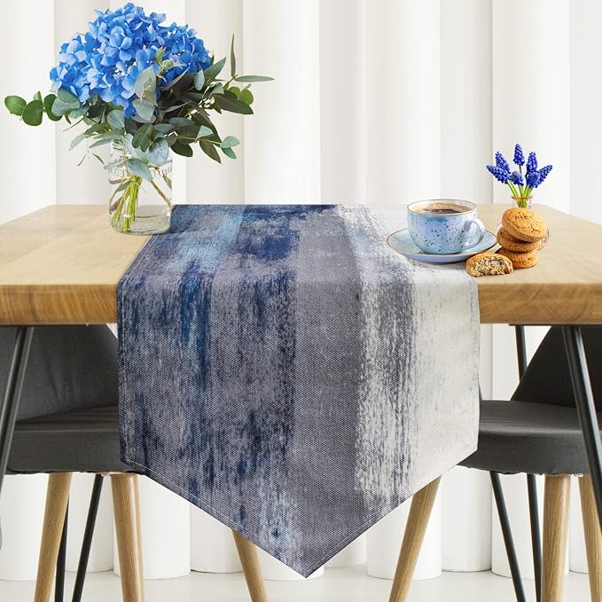 Blue and Grey Table Runner - Image 2