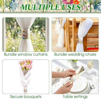 FoldTier 300 Pcs Paper Napkin Rings Disposable Napkin Bands Self Adhesive - Image 5