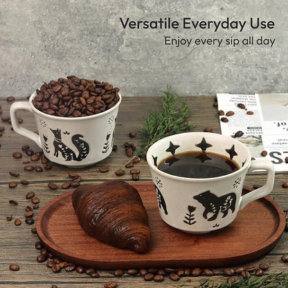 11 oz Ceramic Coffee Mug, Stoneware Teacup - Image 8