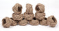 Lightnpro Jute Napkin Rings Set of 12, Classic Hand Woven Napkin Holders, Decorative Serviette Ring, Christmas Party Decoration, Everyday, Family Gatherings - Set Your Table with Style - Natural