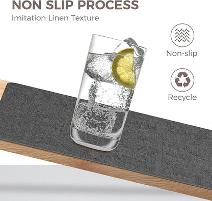 NCUE Vinyl Placemats Set of 6, Heat Resistant, Nonslip Faux Leather Waterproof - Image 3