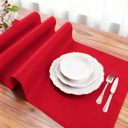 FOLINS&HOME Red Waterproof Decorative Table Runner 36 Inches Long | 210GSM - Image 3