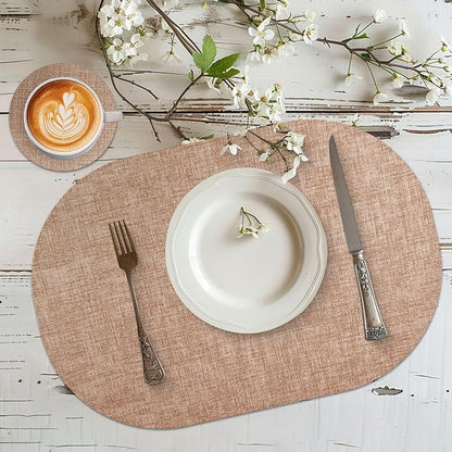 Faux Leather Placemats Set of 6 - Image 3