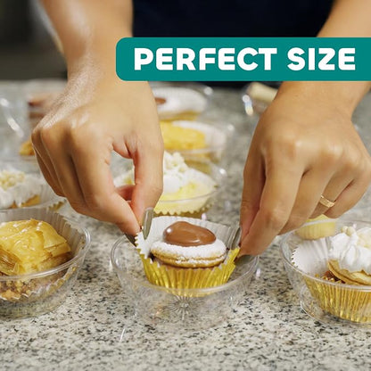 6 Oz Clear Mini Plastic Dessert Bowls Disposable Serving Bowls | Premium Hard - Image 7