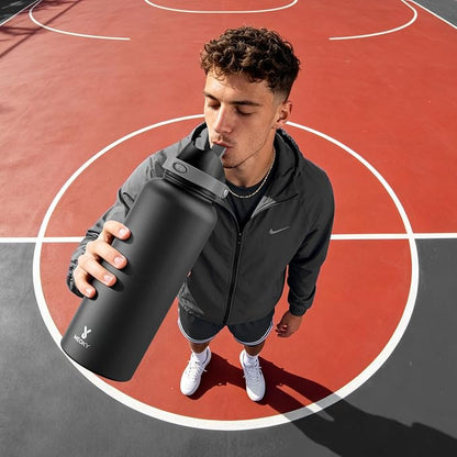 Meoky 64 oz Insulated Water Bottle, Half Gallon Water Jug - Image 8
