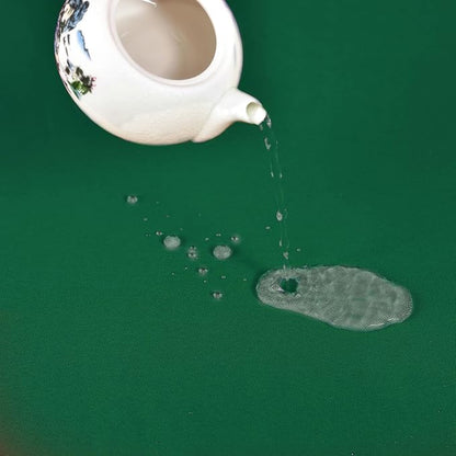 MEANMOY Green Table Runner 108 Inches Long Waterproof Table Runners | Washable - Image 4