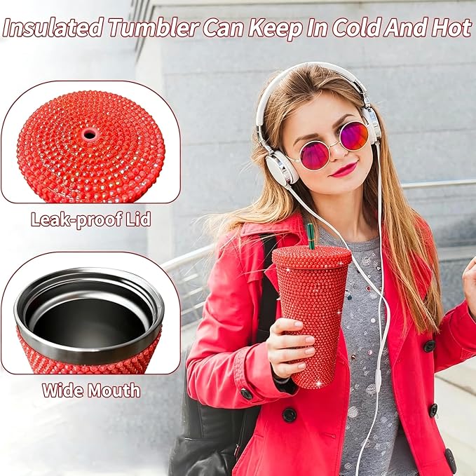 26oz Bling Rhinestone Tumbler - Image 3