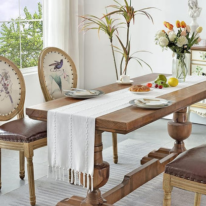 Wracra Rustic Linen Table Runner - Image 6