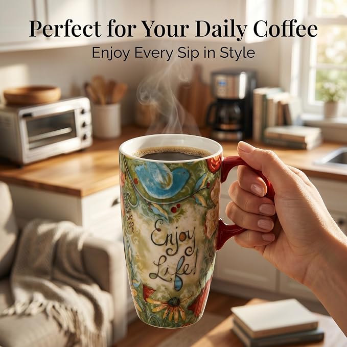 Topadorn 17oz Ceramic Travel Mug - Image 5