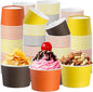 Jingmore Paper Ice Cream Cups 9oz Colored Disposable Dessert Bowls by Jingmore
