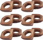 CLEENTABLE Wooden Napkin Rings Set of 12 Fall Decor for Home Square Acacia Wood Napkin Holders for Dining Table Settings Wood Napkin Ring Rustic Table Décor for Weddings, Parties, and Everyday Use