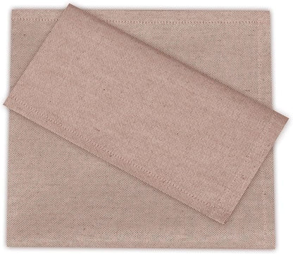 Ruvanti Cloth Napkins Set of 12, 18x18 Reusable Napkins Cloth Washable, Soft & Durable Table Napkin, Poly Cotton Fabric Dinner Napkins for Parties, Christmas, Thanksgiving, Weddings - Rust