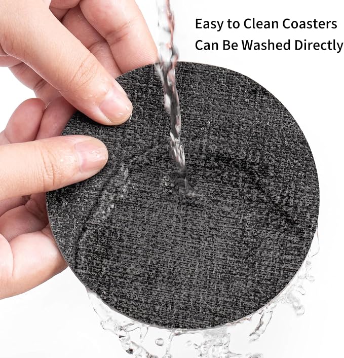 Faux Leather Drink Coasters - Image 4