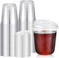 Ziliny 50 Sets Clear Plastic Coffee Cups by Ziliny
