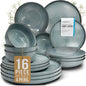 16 Piece Stoneware Dinnerware Set by PURELIVING