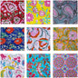 DIYANAIMPEX 10 Pc Cotton Cloth Napkins Hand Block Print Hand Made Size 16x16 by DIYANA+IMPEX