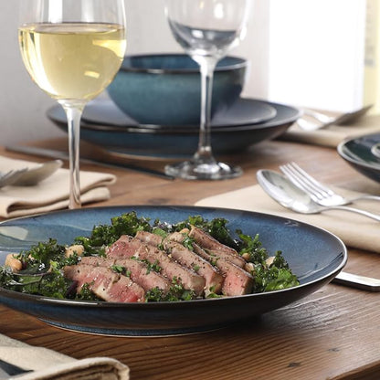 Gibson Elite Castle Peak Plates and Bowls Set, 12-Piece Dinnerware Set - Image 4