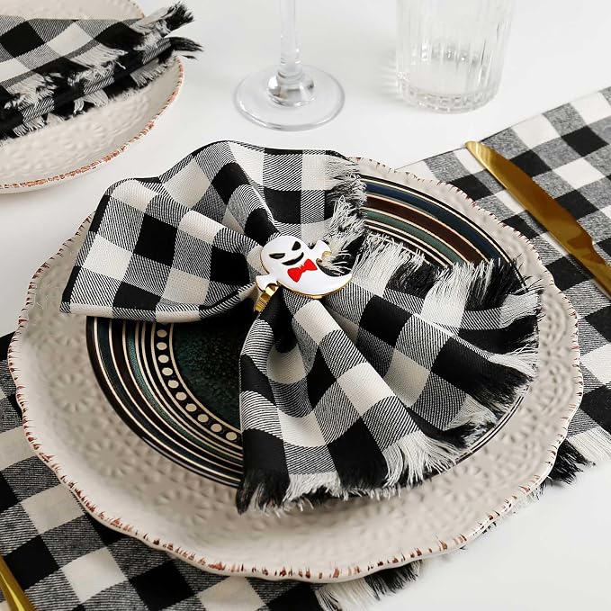 wonlex Halloween Napkin Rings Set of 6 - Image 2