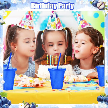 24 Pcs Plastic Tumblers with Lids and Straws, Reusable Cups with Lids Plastic - Image 5