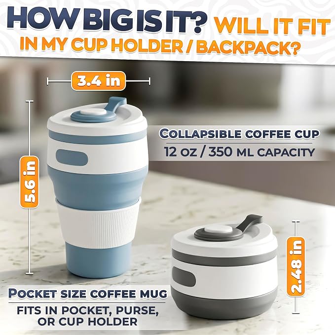 Tesorrio Collapsible Coffee Cup - Image 10