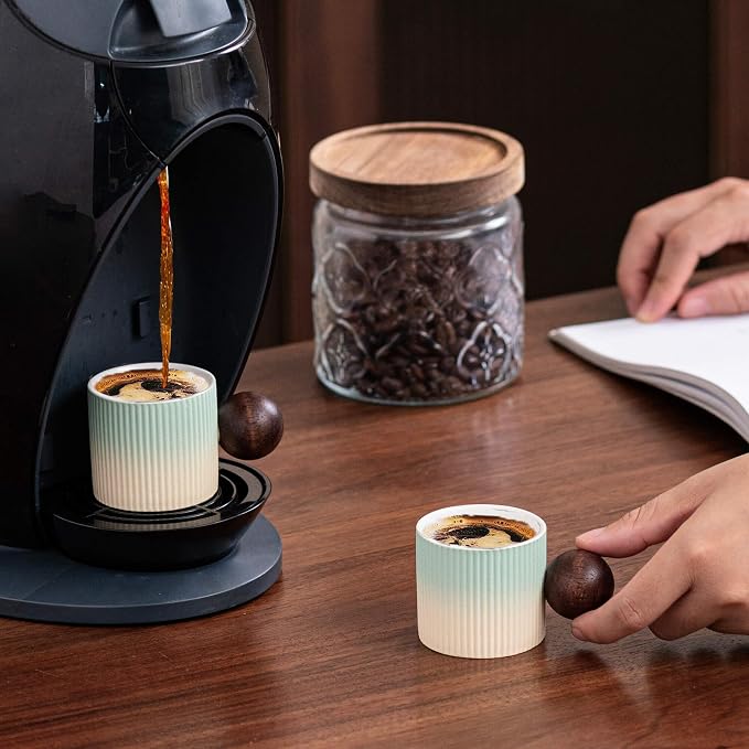 Ceramic Mini Espresso Cups Demitasse Cups - Image 4