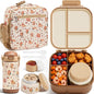 Fimibuke Kids Bento Lunch Box w/Insulated Water Bottle, Lunch Bag & Thermo | by Fimibuke