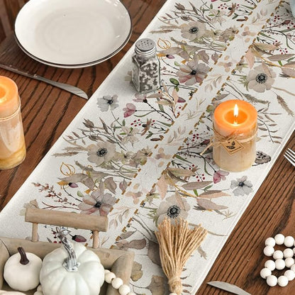 Artoid Mode 210 GSM Fall Table Runner 13x36 Inch Home Party Decor | Wildflower - Image 7