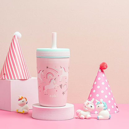 Zak Designs Fanciful Unicorn Kelso 12oz Leak-Proof Toddler Straw Cup - Image 3