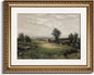 InSimSea Gold Picture Framed Wall Art, Living Room Bedroom Bathroom Vintage Wild Field Valley Canvas Print Wall Decor, Home Farmhouse Decor, Antique Paintings with Frames 13x16inch