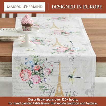 Maison d' Hermine Table Runner 100% Cotton 14.50" x 108" | Table Runners 108 - Image 2
