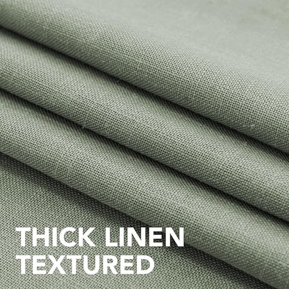 H.VERSAILTEX Linen Table Cloths Rectangle 60 x 84 Inch Premium Tablecloth Spill-Proof Waterproof Table Cover for Dining Buffet Feature Extra Soft and Thick Fabric Wrinkle Free, Sage